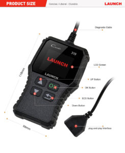Размеры и дизайн сканера CRP 319
