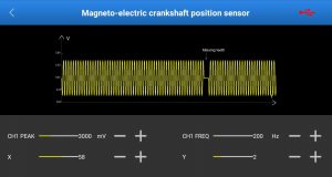 Magneto-electric crankshaft position sensor