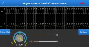 Magneto-electric camshaft position sensor
