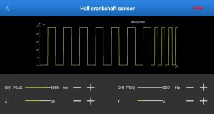 Hall crankshaft sensor