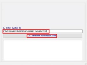 Вставляем скопированный ID в поле Enter System ID и нажимаем Generate Activation Code