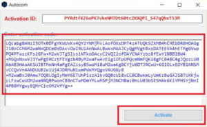 Вставляем сгенерированный код в программу Autocom и нажимаем Activate